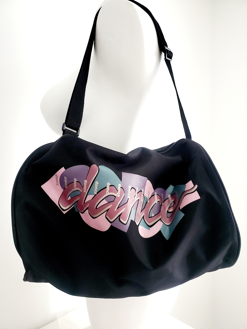 Dance Graphic Black Shoulder Bag